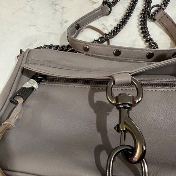 Rebecca Minkoff Mini M.A.C  Grey leather crossbody - Picture 6 of 8